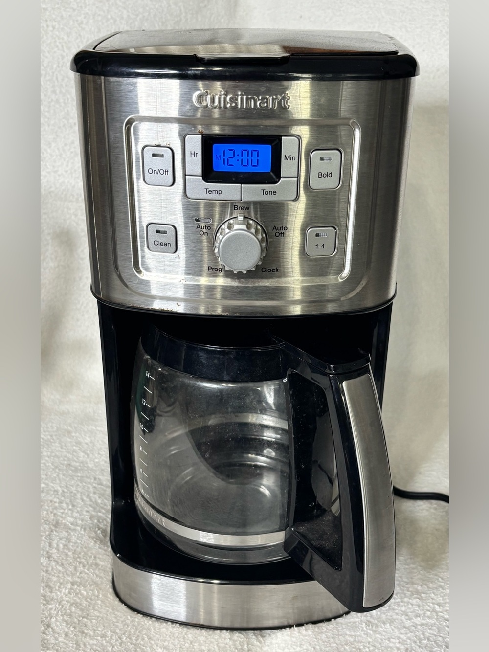 Cuisinart Black and Stainless Steel 12-Cup Drip Coffee Maker